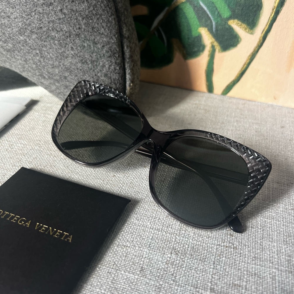 NEW BOTTEGA VENETA SUNGLASSES BV 0149S 001 GRAY/GUNMETAL